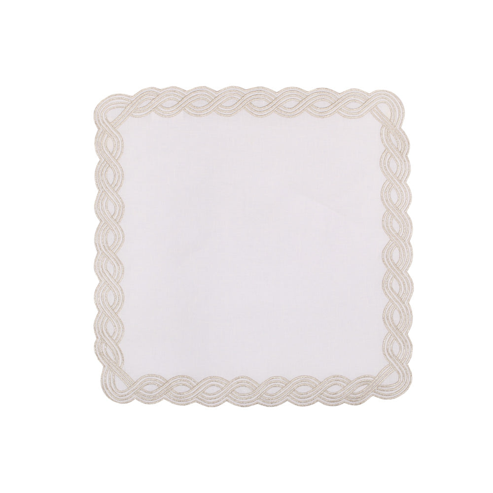 Peçete Lucky - Beyaza Gümüş