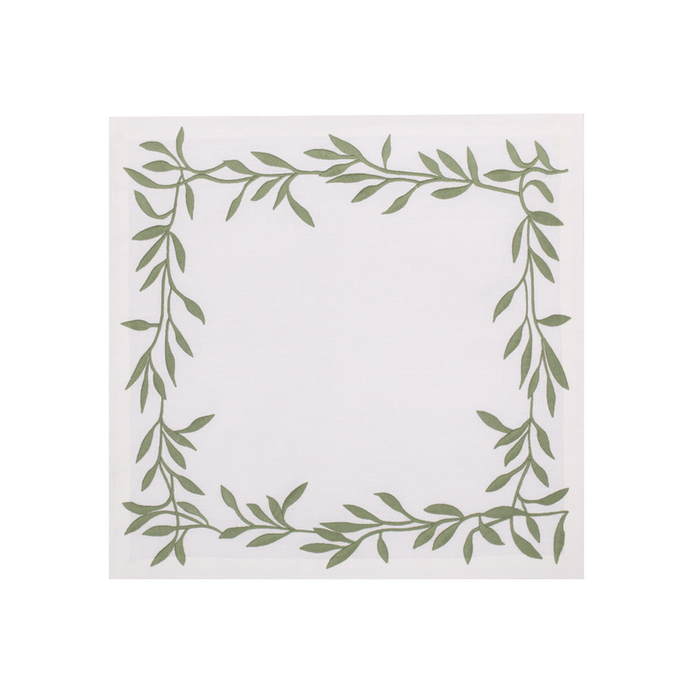 Peçete - Tuscany - Beyaza Yeşil