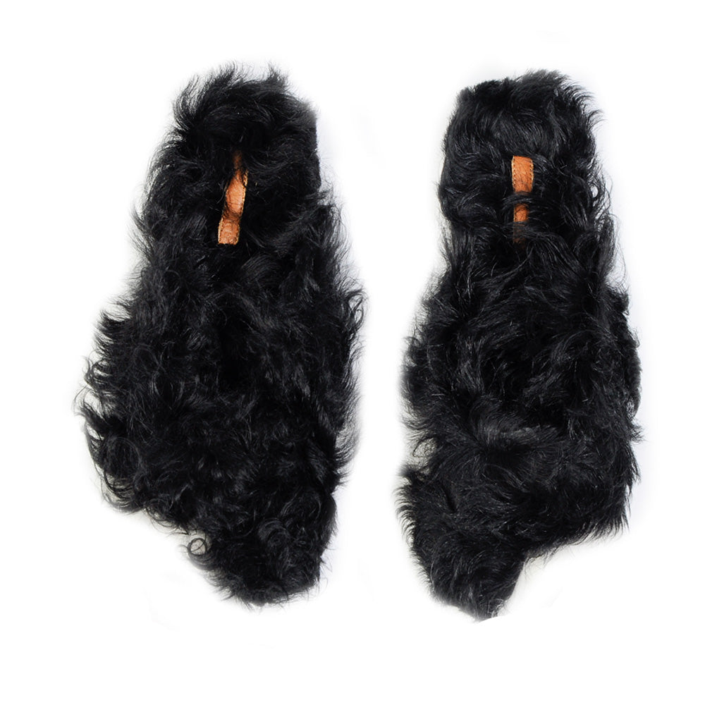 Terlik - Olivia - Beyaz-Siyah