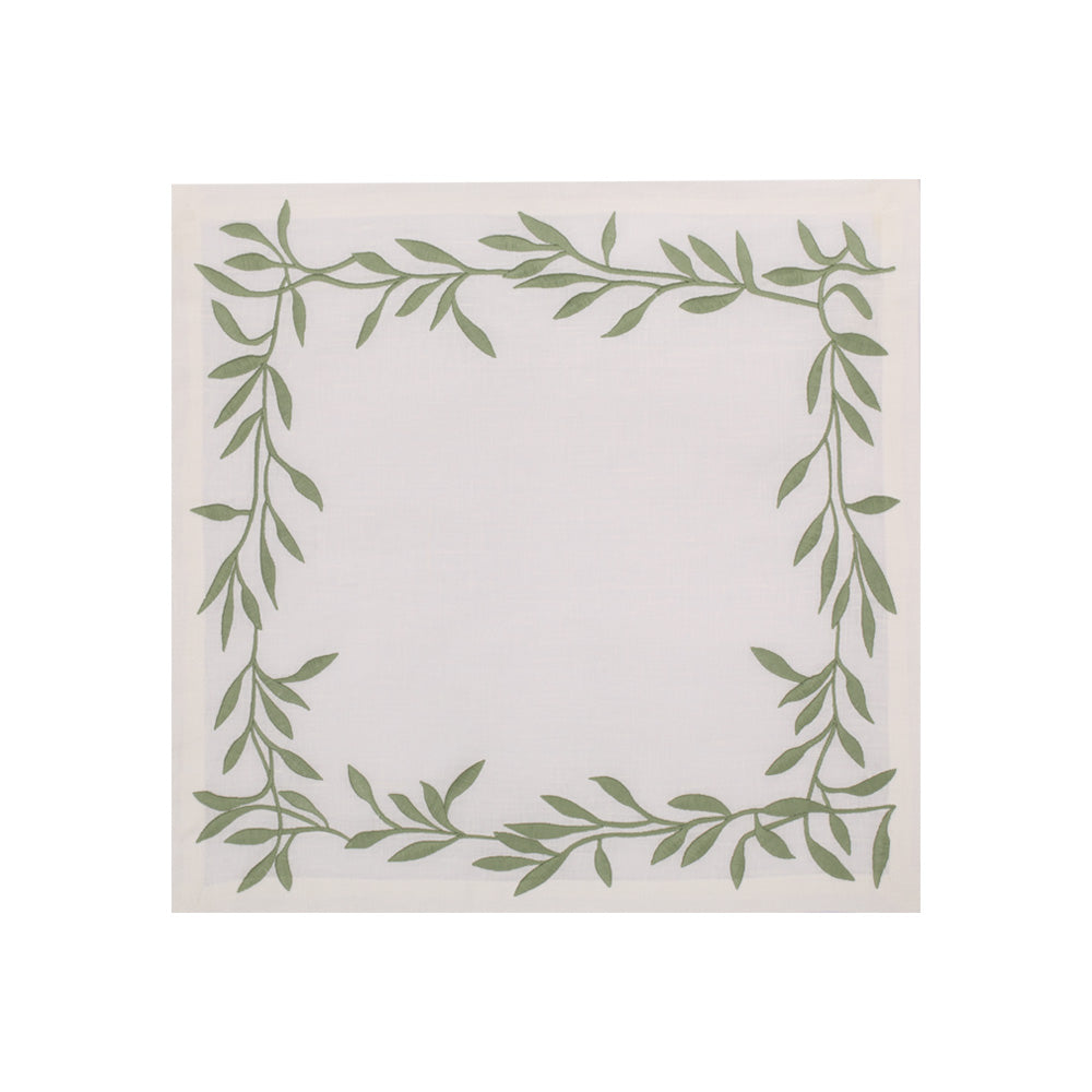 Peçete - Tuscany - Kreme Yeşil